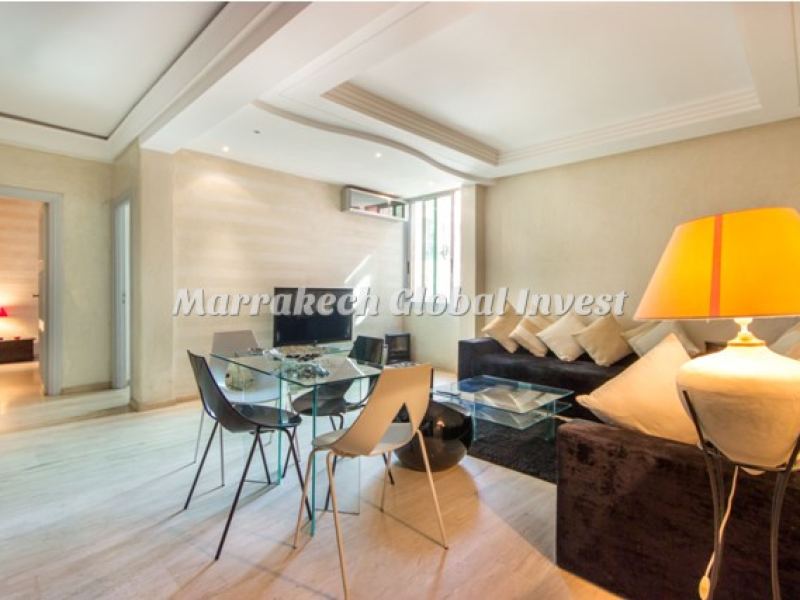 Appartement 2 chambres moderne en location saisonnière – Guéliz, Marrakech