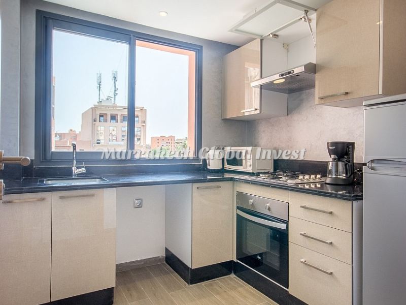 Appartement design 2 chambres en location saisonnière – Guéliz, Marrakech – photo 4