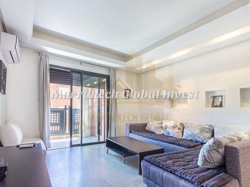 Appartement 2 pièces meublé en location saisonnière – Guéliz, Marrakech