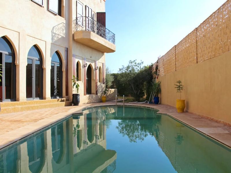 Villa prestigieuse 6 chambres avec hammam en location saisonnière – Targa, Marrakech