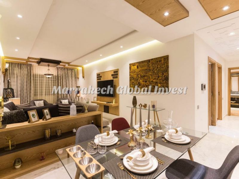 Duplex 3 chambres avec cour à vendre – Guéliz, Marrakech