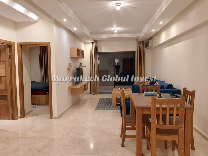 Appartement 1 chambre meublé avec long balcon à louer – Guéliz, Marrakech – photo 3