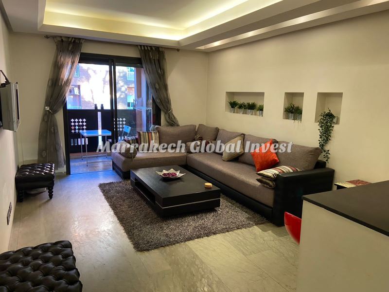 Appartement F2 avec cuisine américaine à louer – Guéliz, Marrakech – photo 4