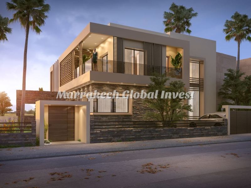 Villa d'architecte neuve 5 suites avec piscine à vendre – Golf Argane, Marrakech – photo 2