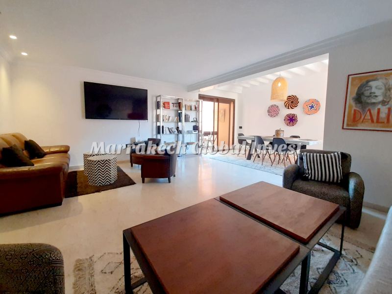 Appartement F3 de luxe meublé avec terrasse près du Carré Eden – Guéliz, Marrakech – photo 3