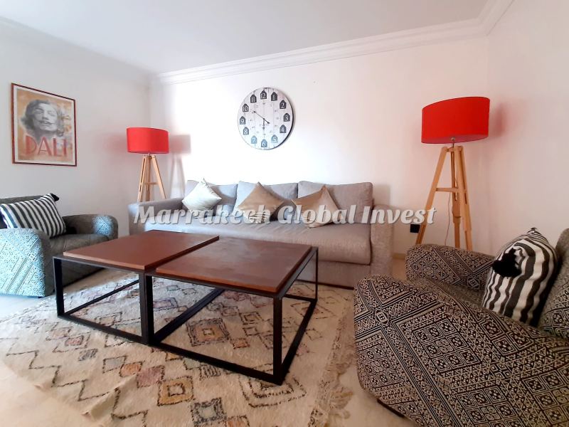 Appartement F3 de luxe meublé avec terrasse près du Carré Eden – Guéliz, Marrakech – photo 4