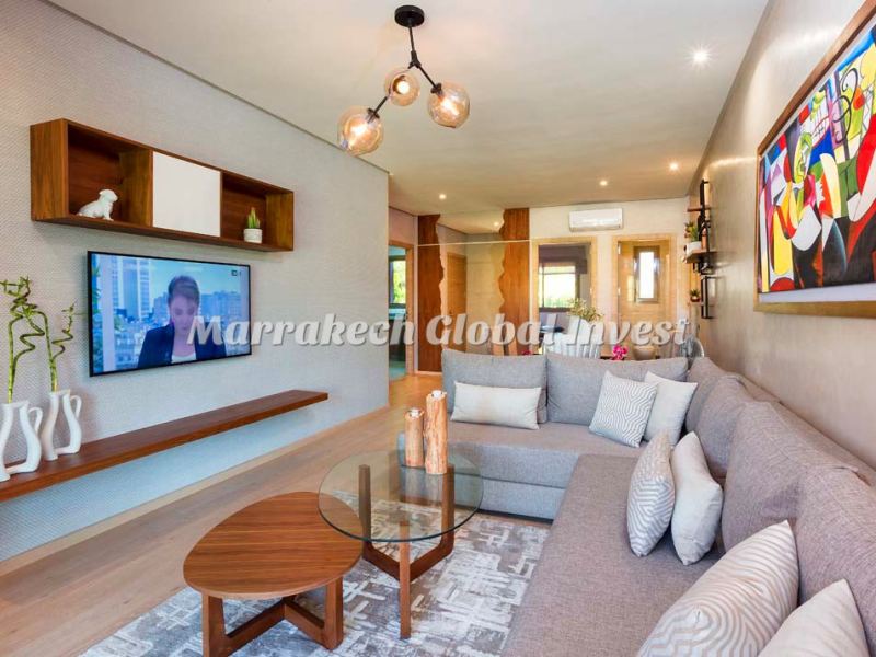 Appartement 2 chambres 160 m² en rez-de-jardin à louer – Prestigia, Marrakech