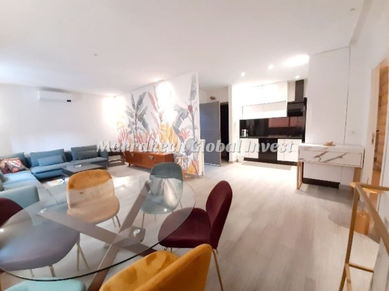 Appartement 2 chambres meublé 100 m² à louer – Targa, Marrakech