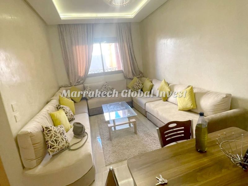 Appartement meublé 65 m² avec terrasse à louer – Jnane Awrad, Marrakech