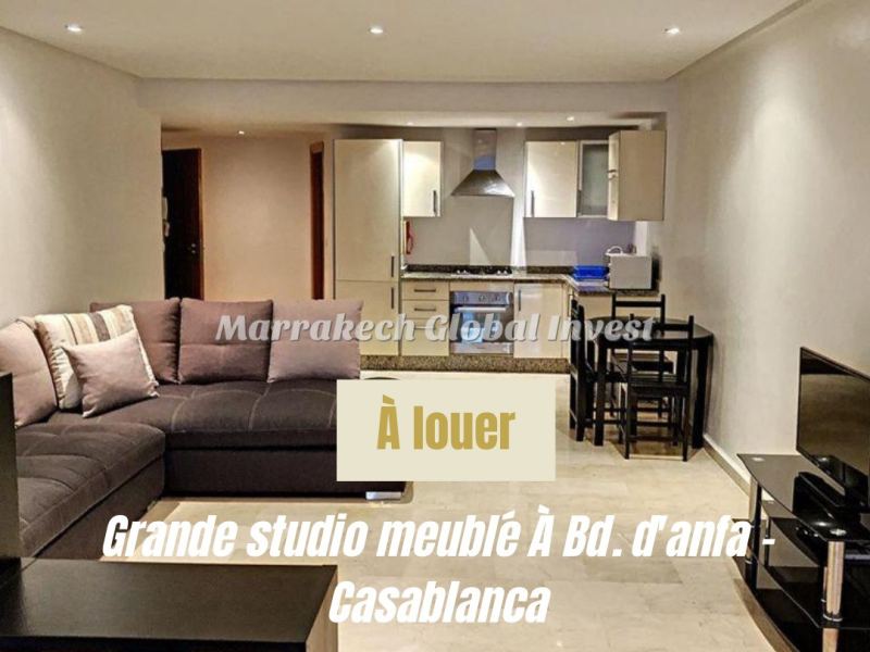 Studio loft meublé 65 m² avec balcon à louer – Boulevard d'Anfa, Casablanca – photo 5