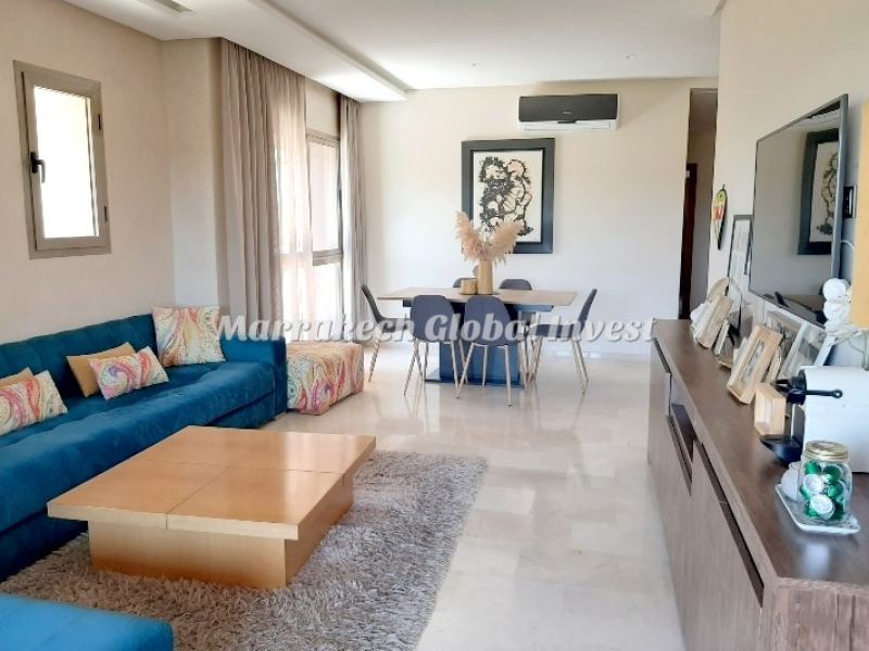 Appartement F4 vue golf et piscine à louer – Prestigia, Marrakech