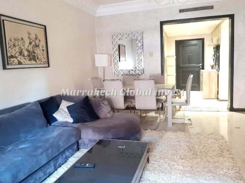 Appartement F4 de luxe meublé avec piscine à louer – Hivernage, Marrakech