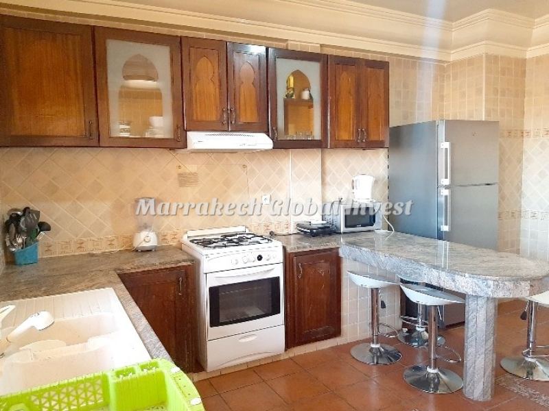 Appartement 2 chambres meublé avec terrasse vue ville à louer – Hivernage, Marrakech – photo 4