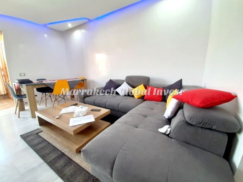Appartement F3 de luxe meublé avec piscine à louer – Agdal, Marrakech