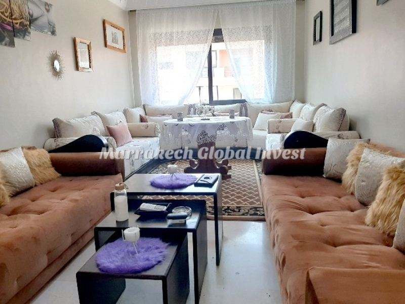 Appartement moderne meublé en résidence fermée à louer – Charaf, Marrakech