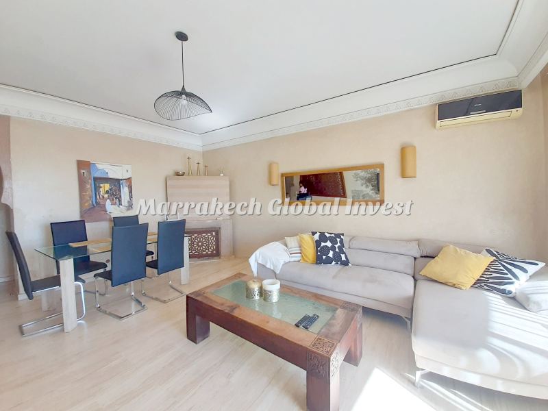 Appartement F3 meublé 95 m² à louer – Victor Hugo, Guéliz, Marrakech – photo 3