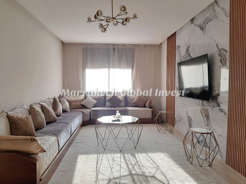 Appartement F3 haut standing meublé avec piscine à louer – Hivernage, Marrakech – photo 2