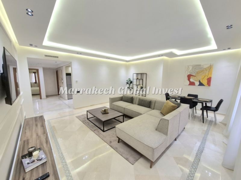 Appartement F3 neuf meublé de luxe à louer – Plaza Guéliz, Marrakech – photo 4