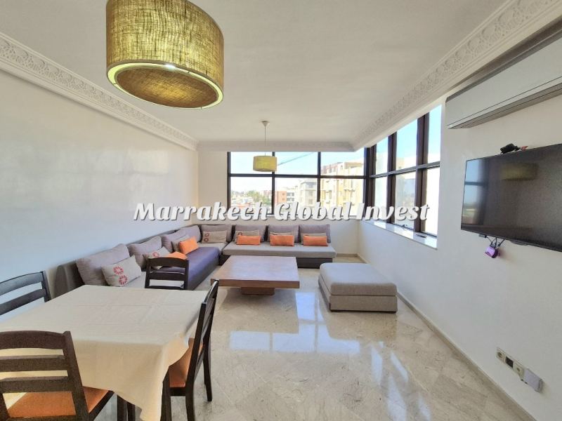 Studio haut standing meublé avec 2 balcons à louer – Guéliz, Marrakech – photo 3