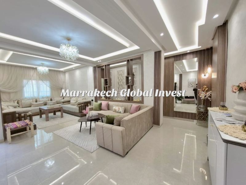 Appartement F3 de luxe meublé avec terrasse à louer – Hivernage, Marrakech