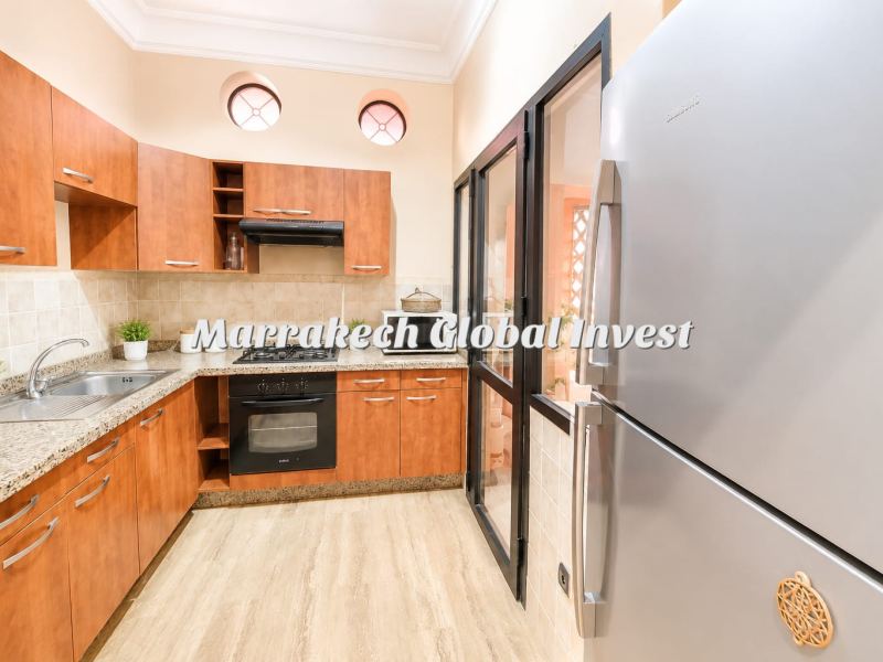 Appartement F3 meublé avec piscine et jardin à louer – Palmeraie, Marrakech – photo 4