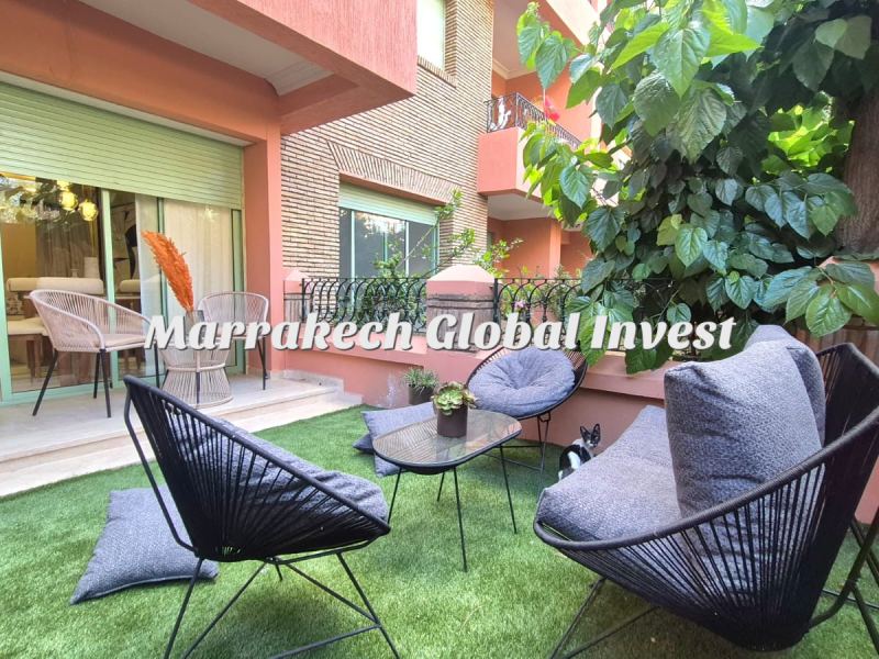 Appartement 2 chambres rénové avec terrasse et piscine à louer – Hivernage, Marrakech – photo 4