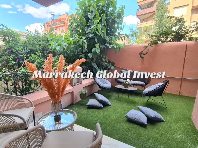 Appartement 2 chambres rénové avec terrasse et piscine à louer – Hivernage, Marrakech – photo 5